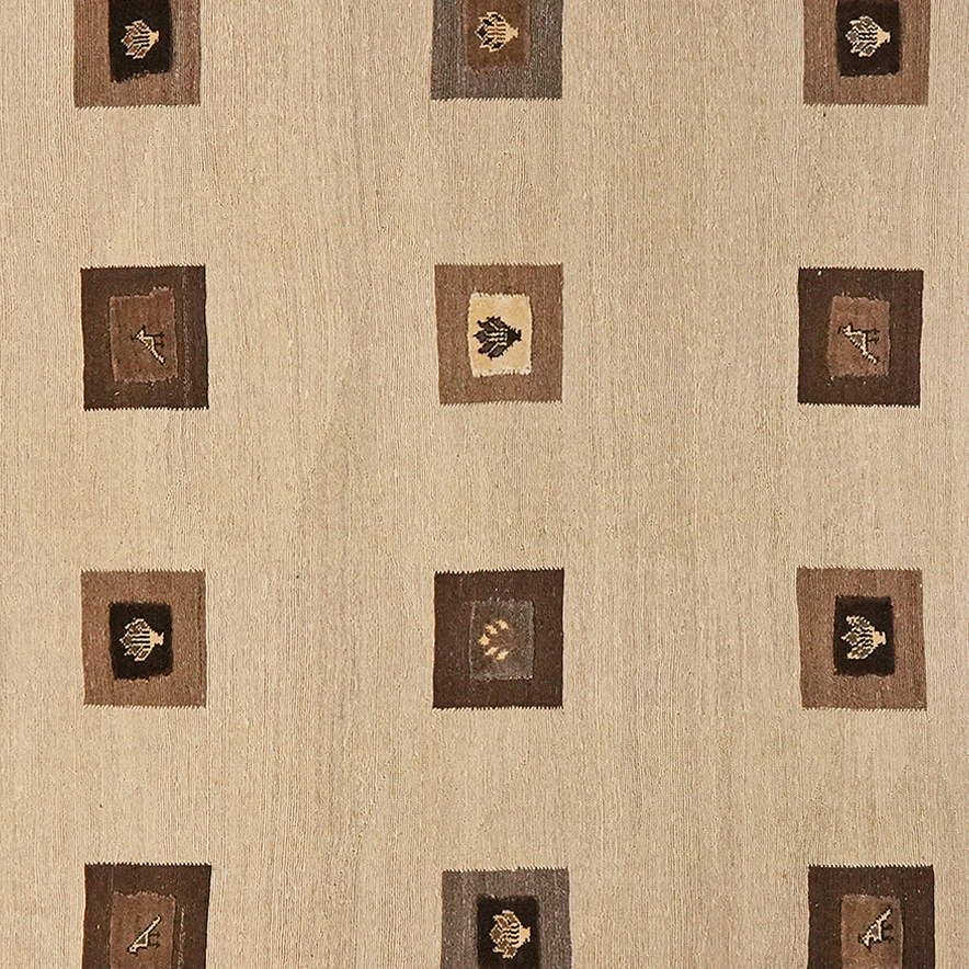 Kilim Gashgai Teppich Hellbraun 2