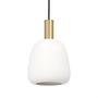 Pendant lamp Manzanares frosted glass gold 1