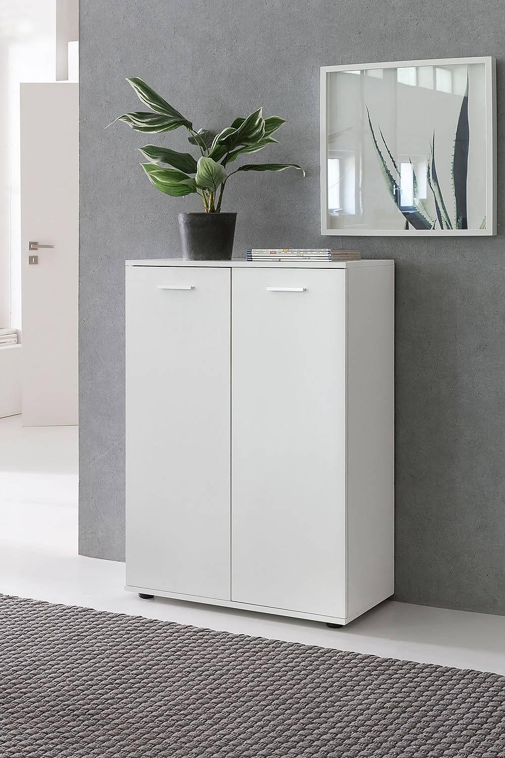 Nueva Kommode Spanplatte Weiß 2