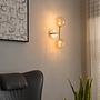 Wall lamp KJUL Metal Gold Glossy Glass Amber-colored 2