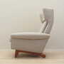 Vintage armchair Teak textile grey 1960s 3
