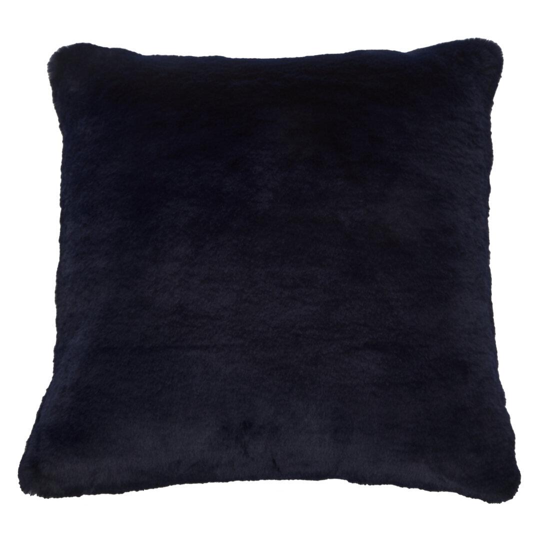 Bosie Lamina Marineblau quadratisches Kissen 1