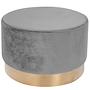 Hocker Nano Samt Grau 1