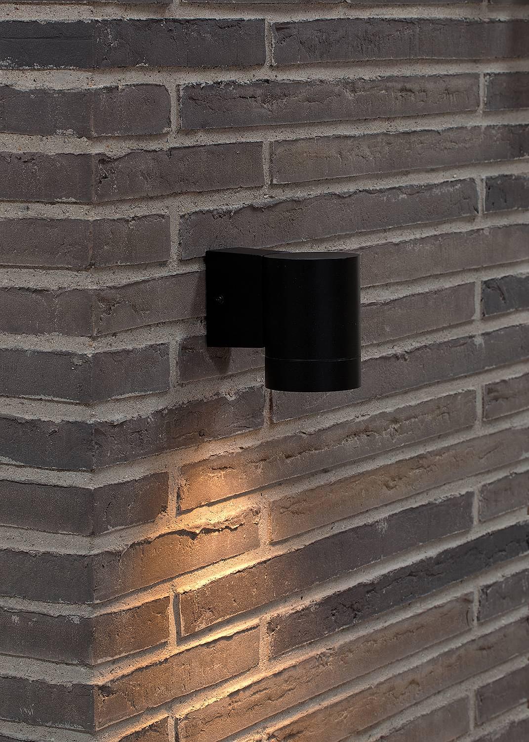 Wandleuchte Tin Maxi Double Aluminium Schwarz 2