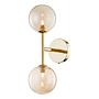 Wall lamp KJUL Metal Gold Glossy Glass Amber-colored 0