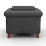 Amadeo Sessel Leder Grau 4