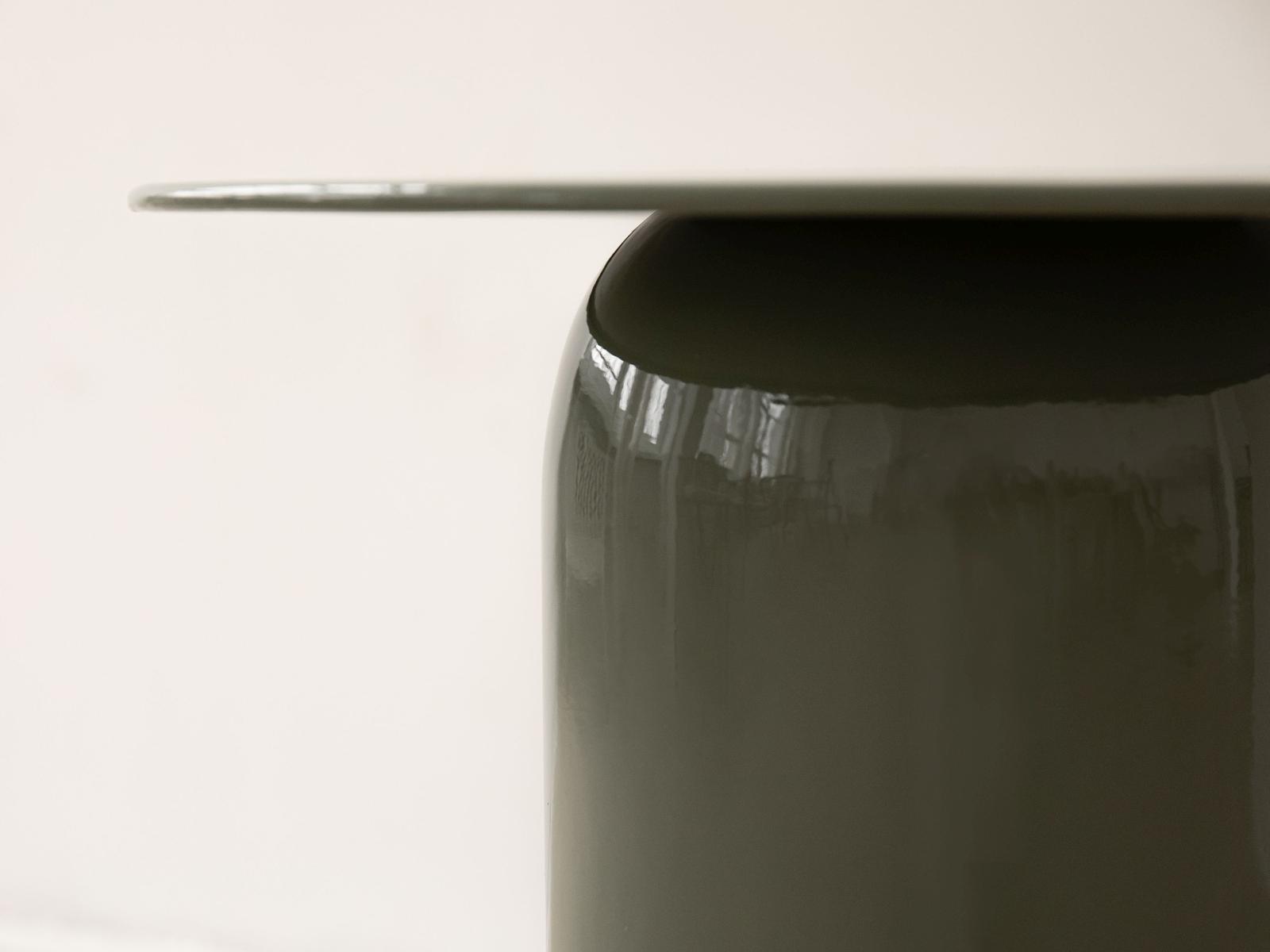 Clementin Side Table Metal Green 45x45x50 cm 3