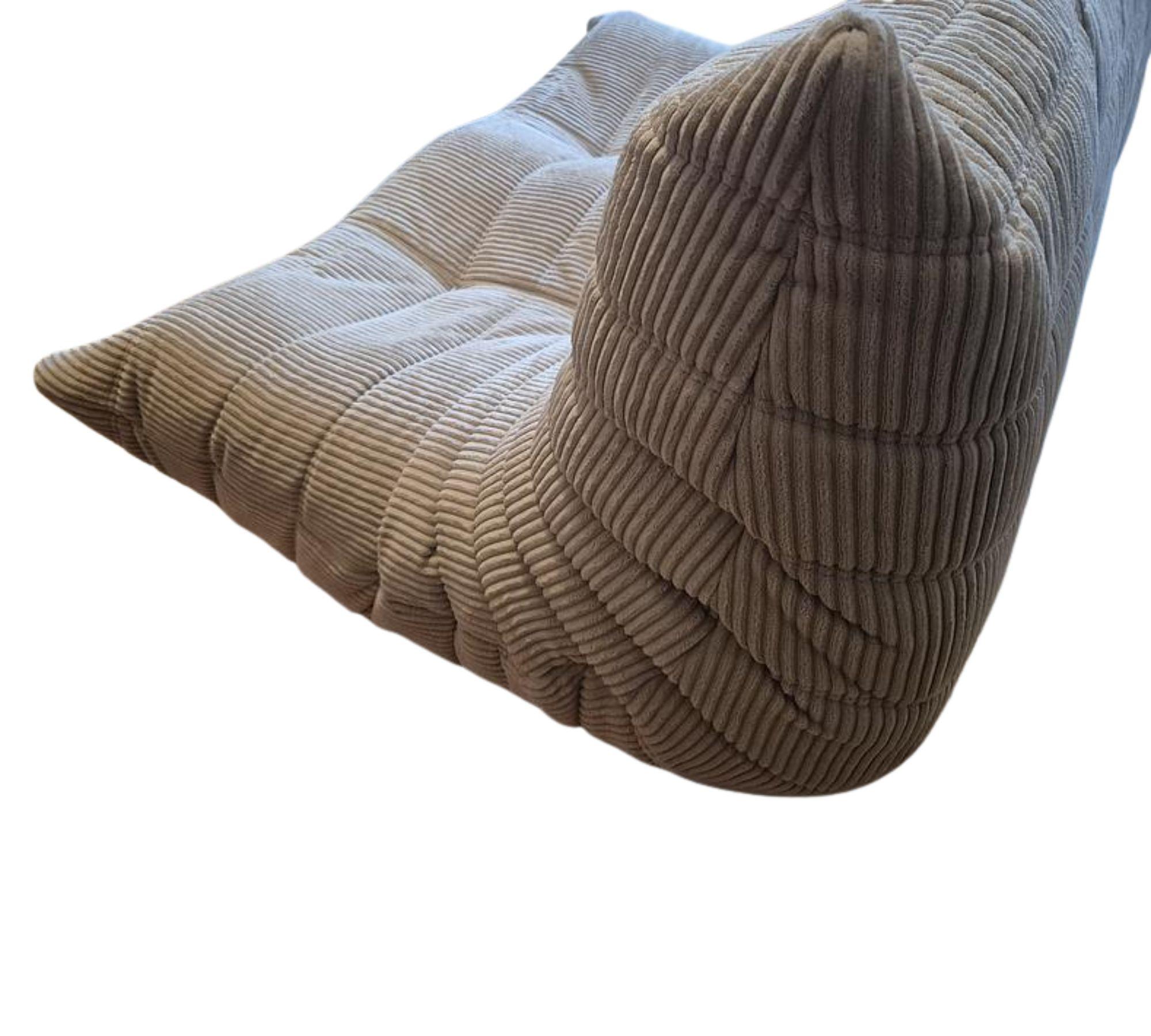 Togo Sofa 2-Sitzer Cord Beige 2