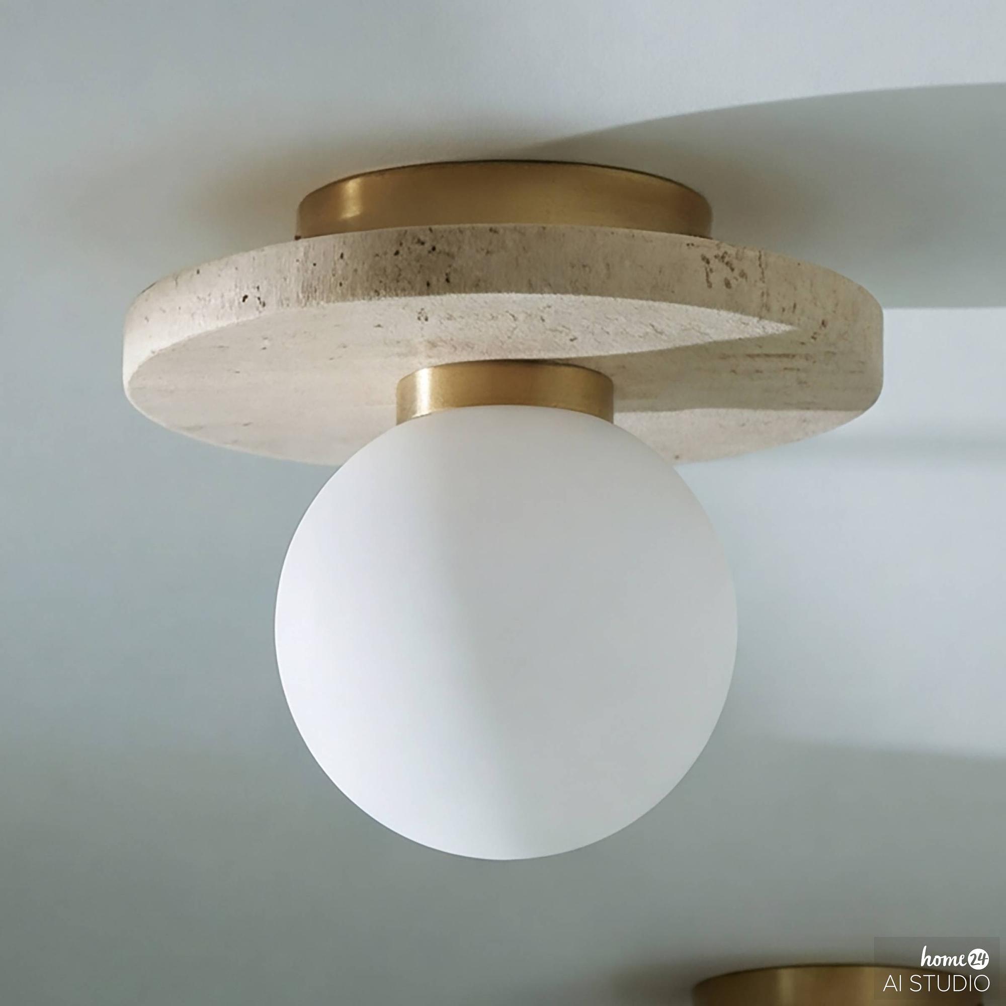 Ceiling lamp Aluxe opal glass / iron 0