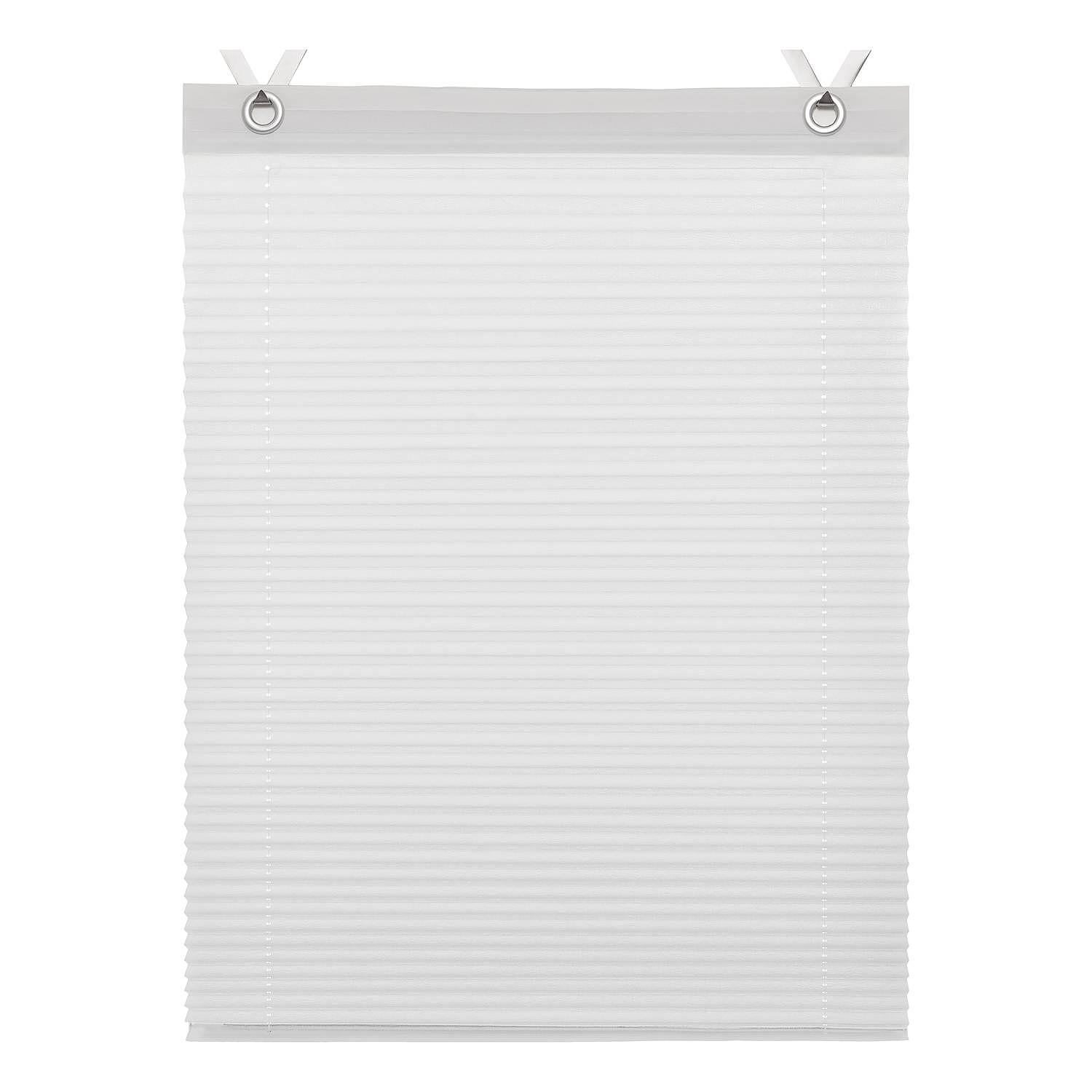 Raffrollo Olbia Webstoff Weiß 70 x 125 cm 0