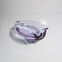 Vintage Schale oder Aschenbecher Glas 1950er Jahre 1