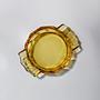 Vintage Art Deco Aschenbecher Gelb 1930er Jahre 3