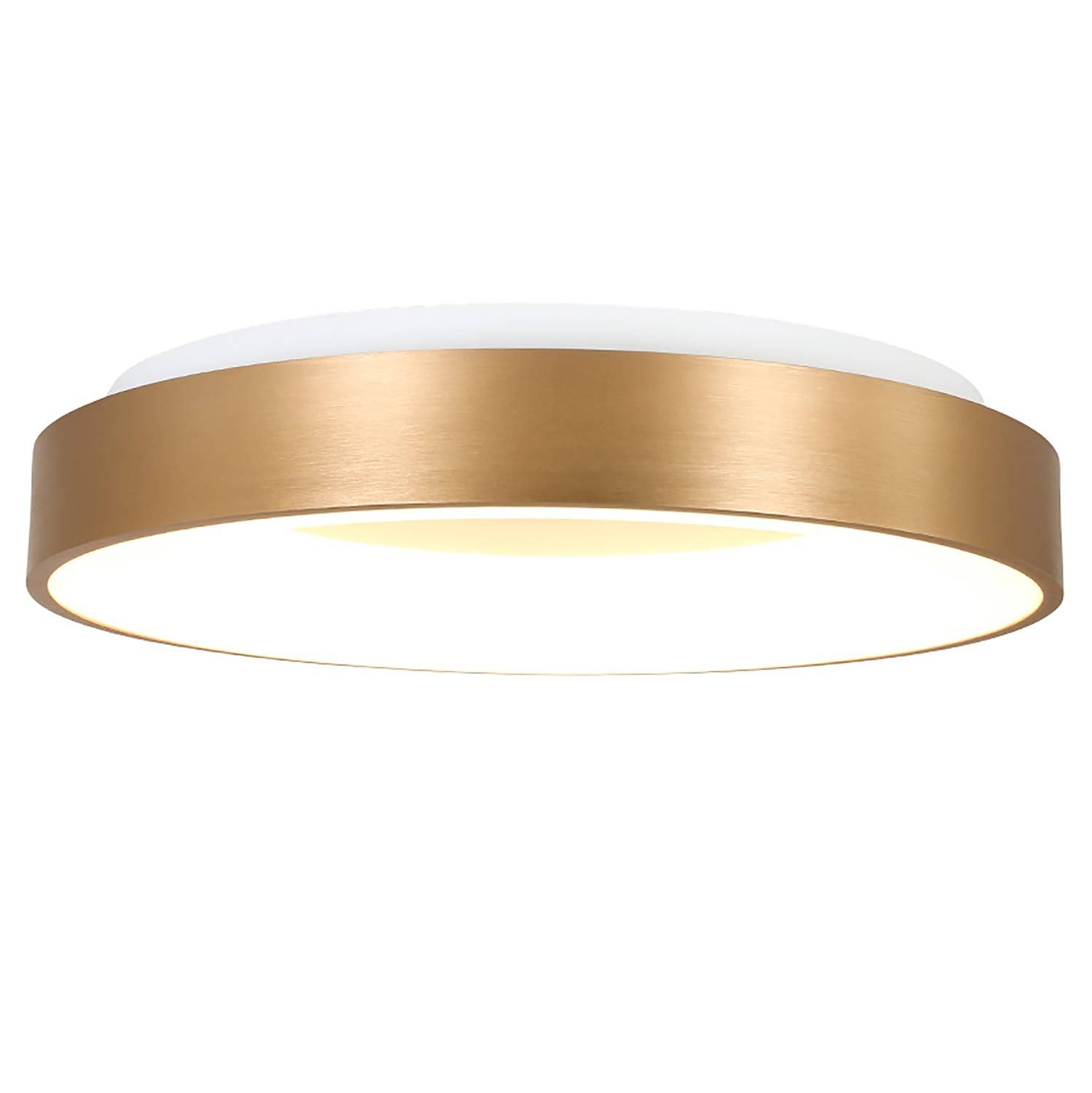 LED-Deckenleuchte Ringlede Aluminium Gold Durchmesser: 38 cm 0