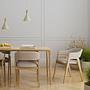 Pendant light SCANDICE 1-Light Iron Pine wood 2