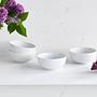 4x Schale Porzellan Weiß 3