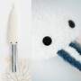 2x Mini Oktopus & Mantarochen Plüschtier Baumwolle Blau Weiß 3