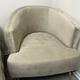 2x Sofa & Sessel Samt Beige 3