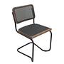 HOLM Cantilever Chair Set of 2 Beech Dark Brown Black 2