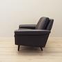2-seater sofa leather brown 1960s 5