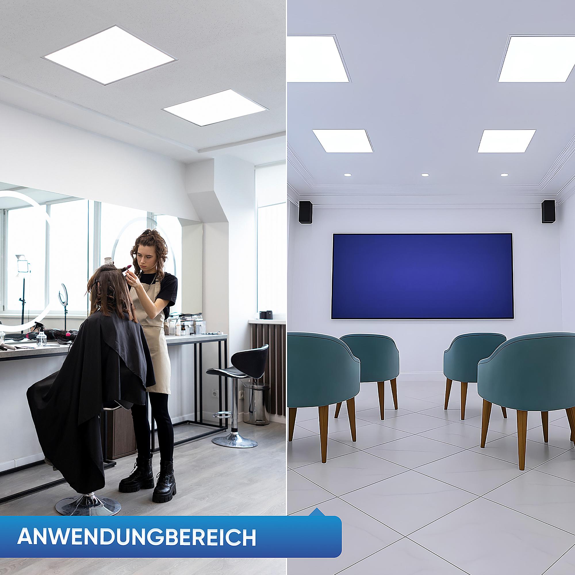 LED Panel Lecom Set of 6 1-Light Aluminum White 1