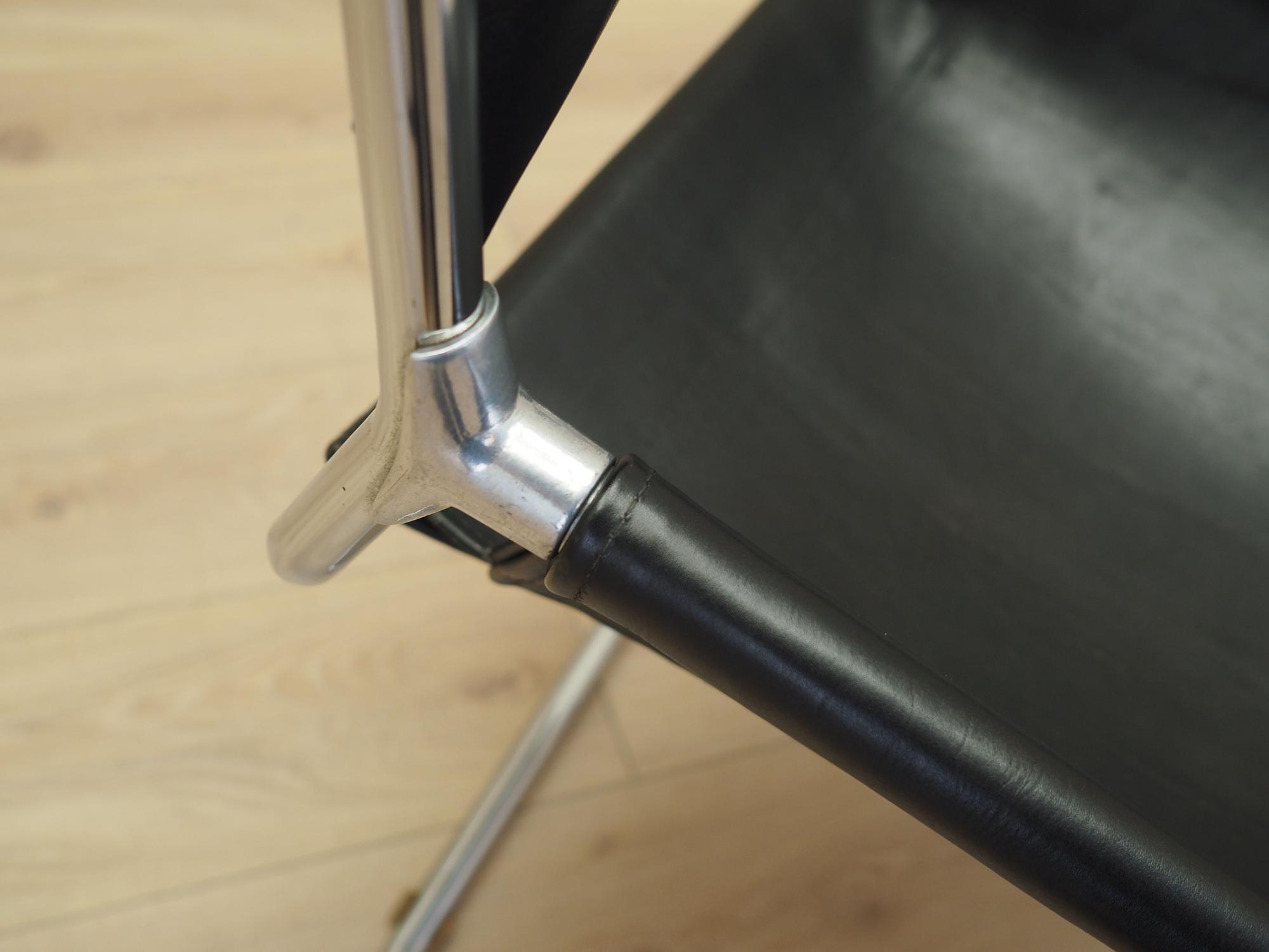 Dining chair leather 1970s 10