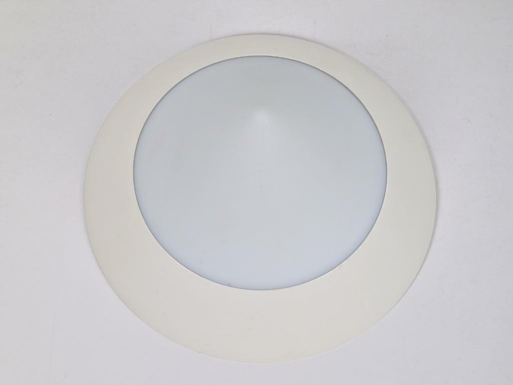 Vintage Kegel Deckenleuchte Milchglas 1970er Jahre 3