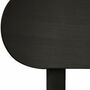 3x Gem Bar Stool Ash Wood Black 1