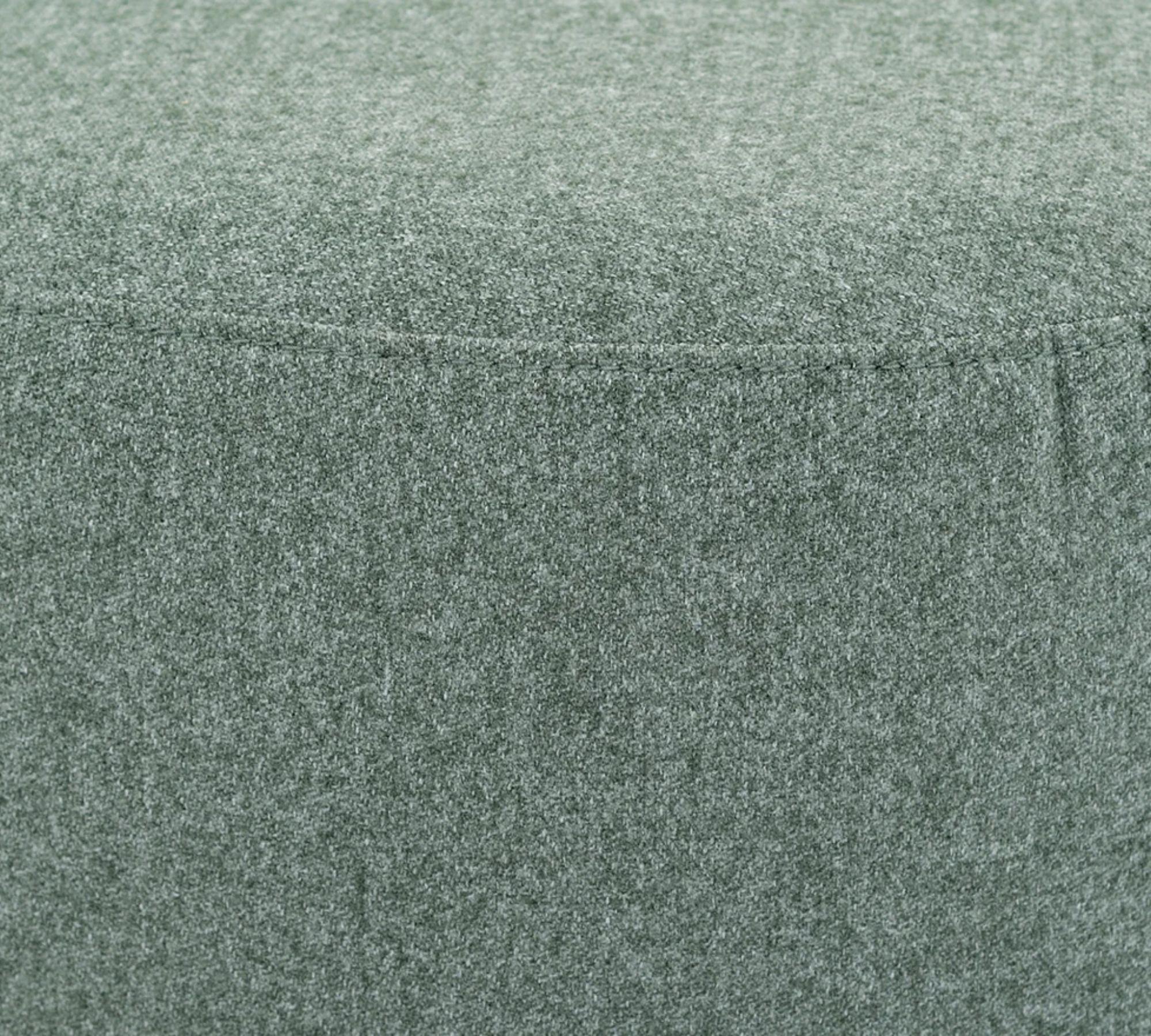 Pouf No. 8 Straight Fabio Grey Green 6