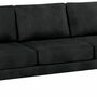 Lexgaard Sofa 3-Sitzer Rustico-Leder Metall Dunkelbraun 1