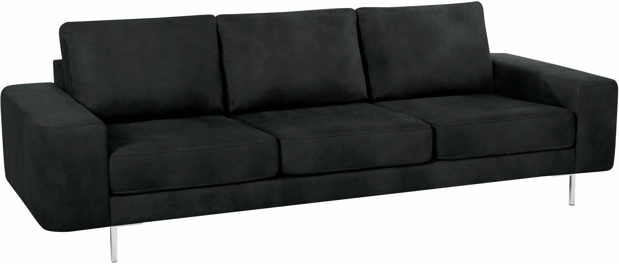 Lexgaard Sofa 3-Sitzer Rustico-Leder Metall Dunkelbraun 1