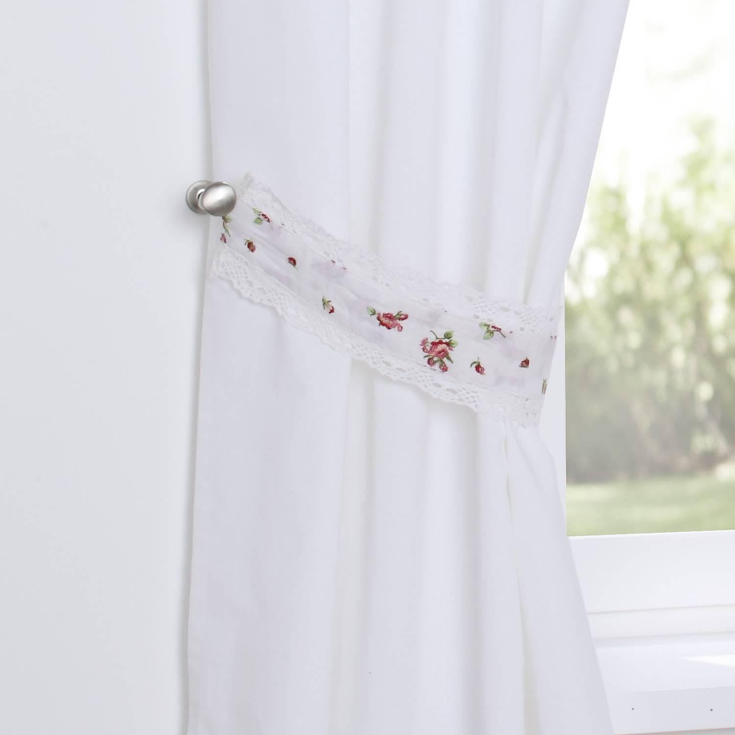 Fertiggardine Lavie Baumwolle Weiß / Rot 4