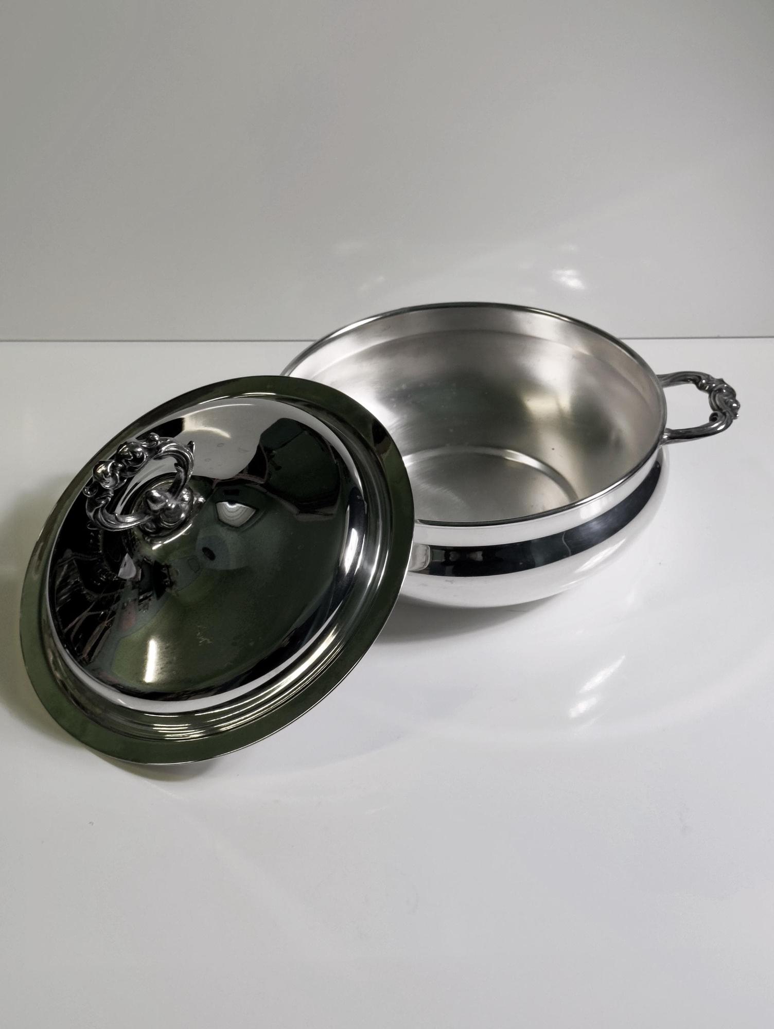 Vintage Versilberte Schale Silber 1970er Jahre 4