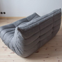 Togo Sofa 2-Sitzer Textil Grau 4
