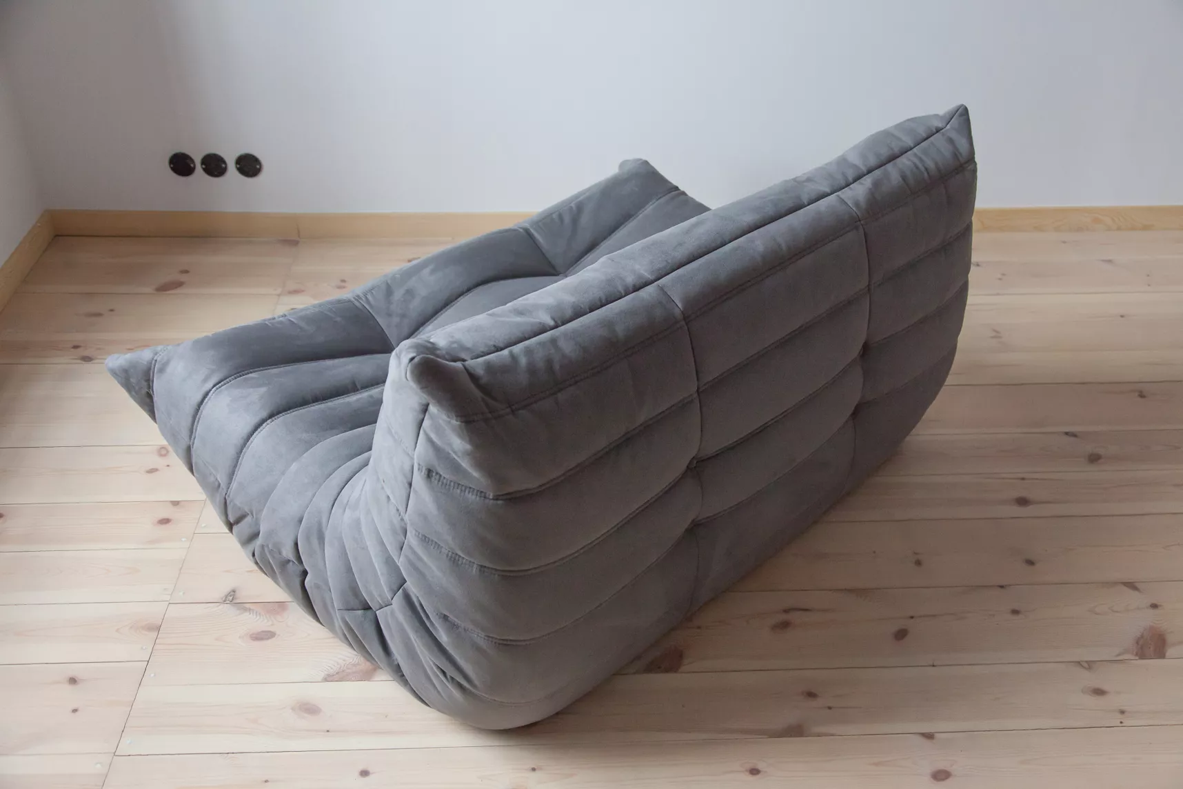 Togo Divano 2 posti Tessuto Grigio 4