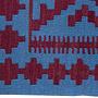 Kilim Gashgai Teppich Wolle Blau 1