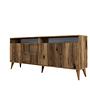 Milan Sideboard Walnussbraun 180cm 5