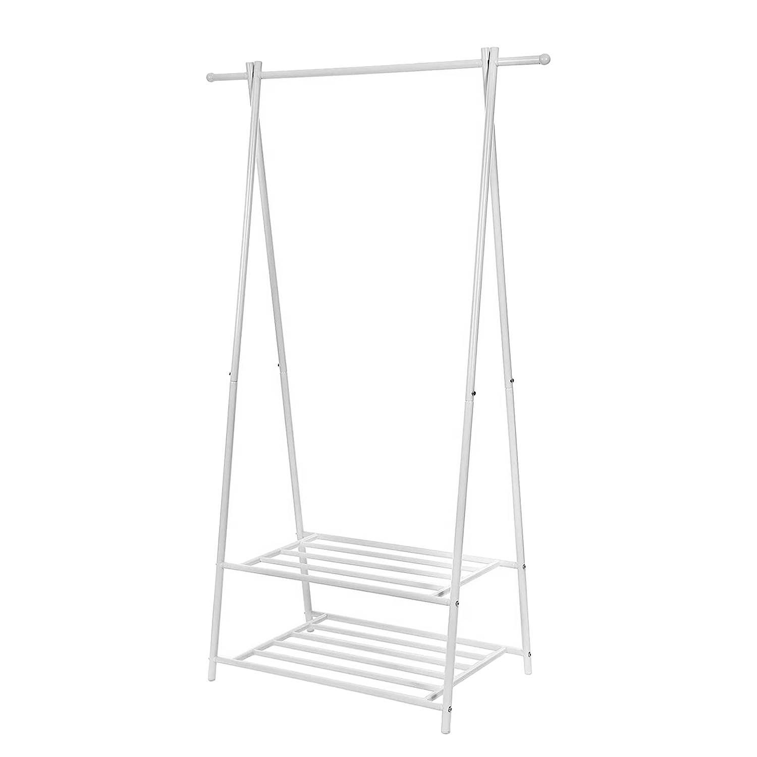 Cortland Garderobenständer Metall Weiß 2