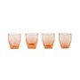 4x Art deco schnapps glasses Pink 1930s 0
