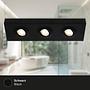 Morco LED-Deckenleuchte Aluminium Schwarz 3-flammig 2