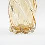 Decorative glass vase Yellow 1960s 2