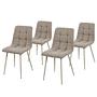 Gugu Polsterstuhl 4er-Set Beige 0