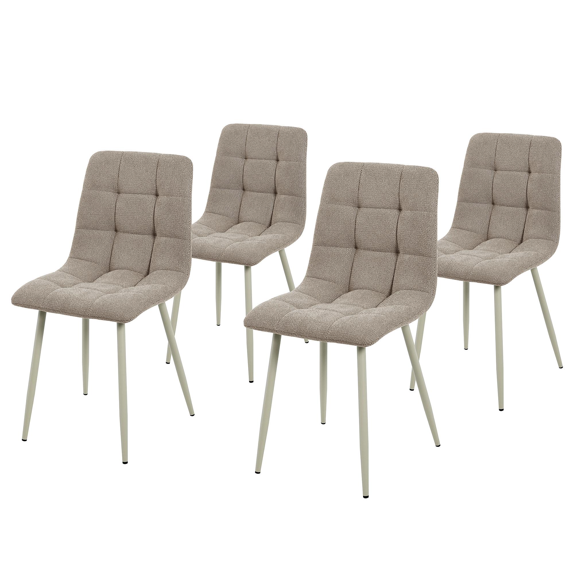 Gugu Polsterstuhl 4er-Set Beige 0