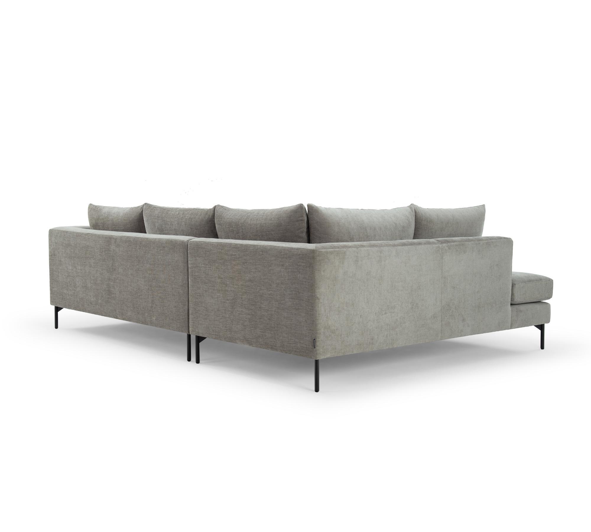 Noa Ecksofa Récamiere Links Planet Grey Green 3