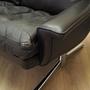 Sofa Leder Braun 1970er Jahre 9