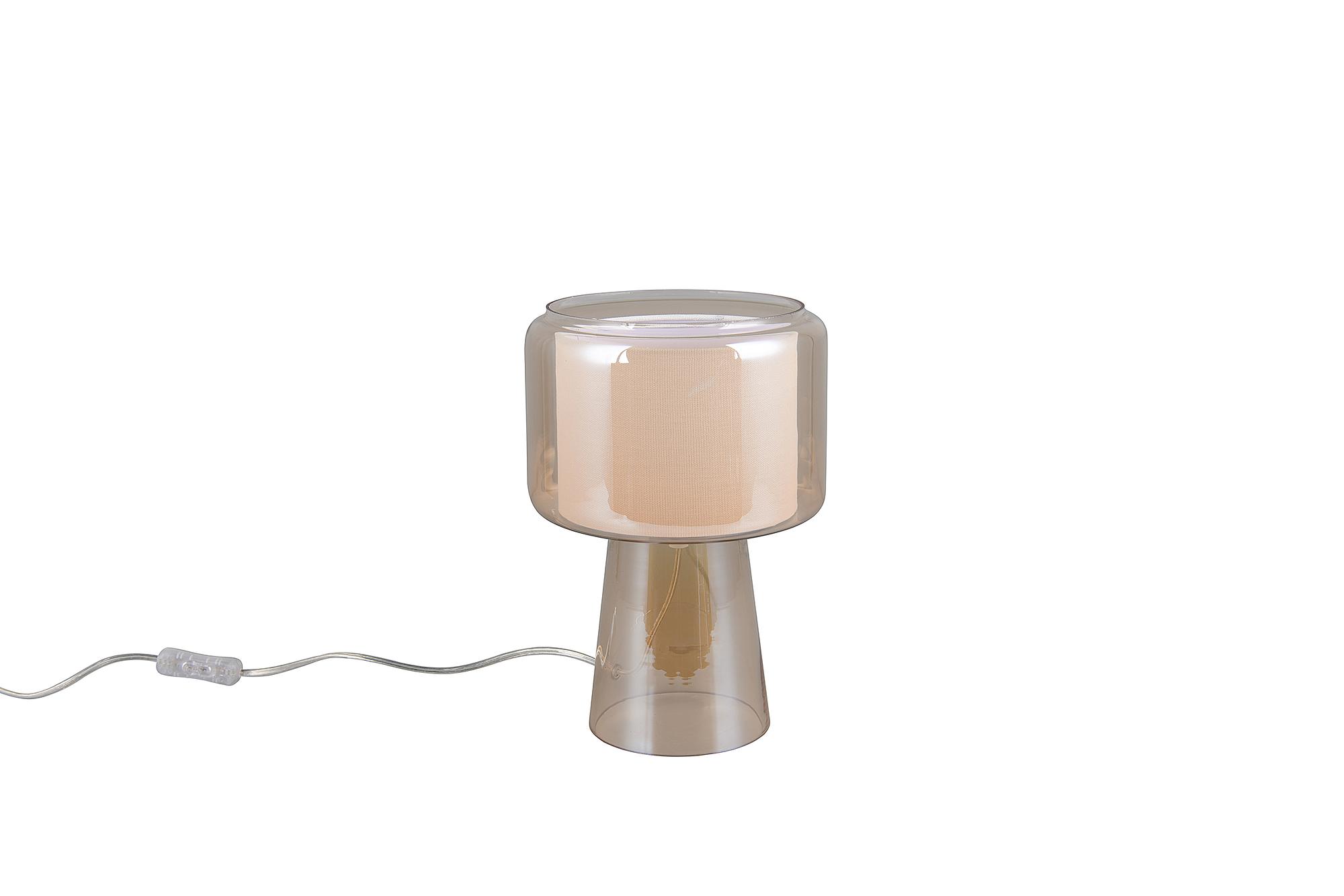 1-Flammig Rocka Tischleuchte Farbglas Orange 3