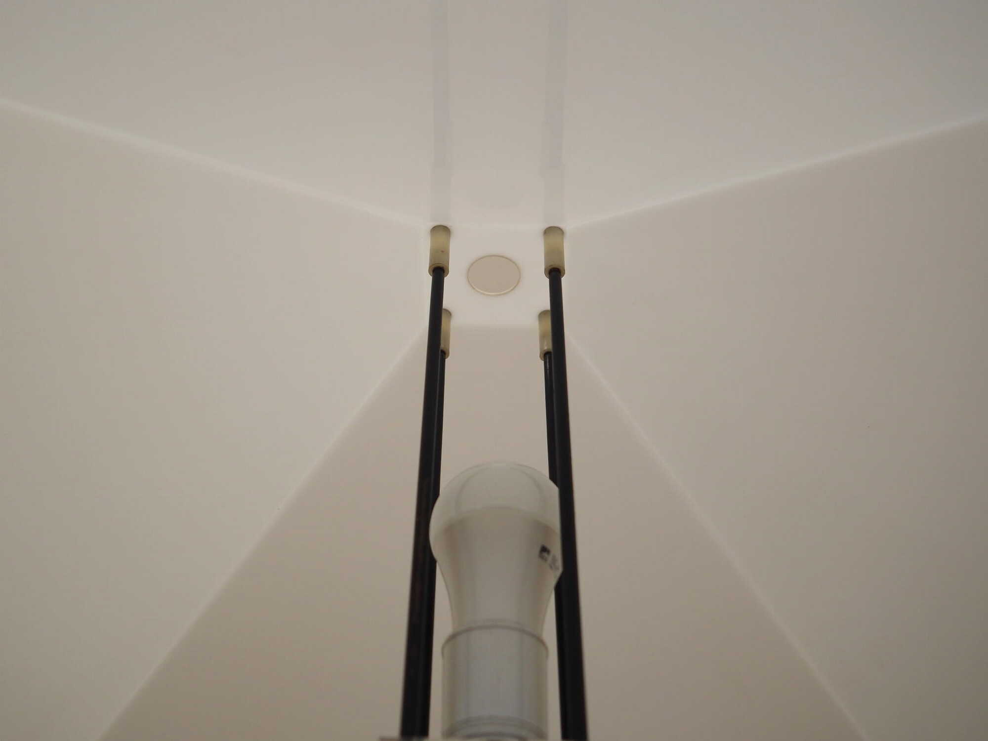 Table lamp Plastic Metal White 1970s 9