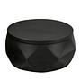 Wattedose Crackle Jar Polyresin Schwarz 0