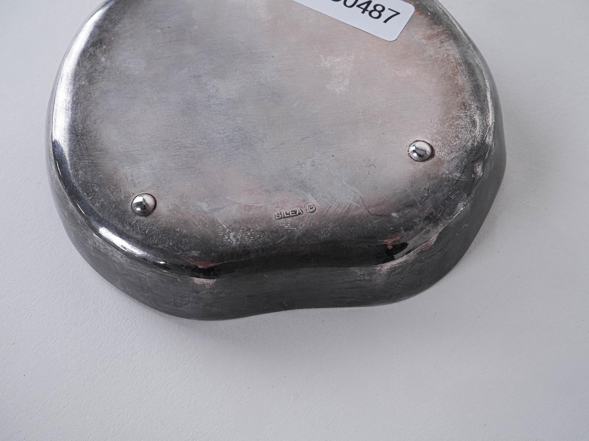 Metallplatte Silber 4