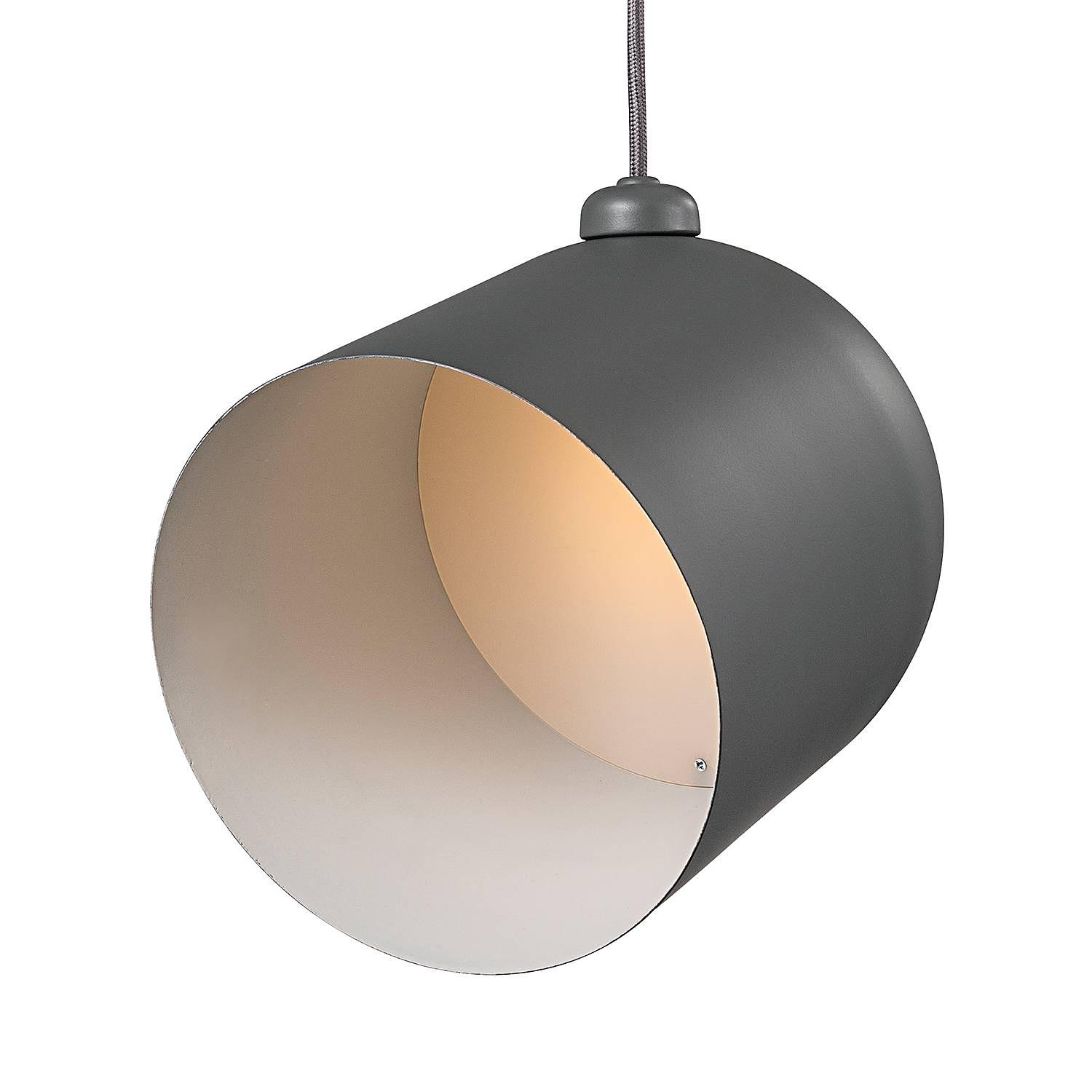 Angle Pendelleuchte Stahl Grau 1-flammig 0