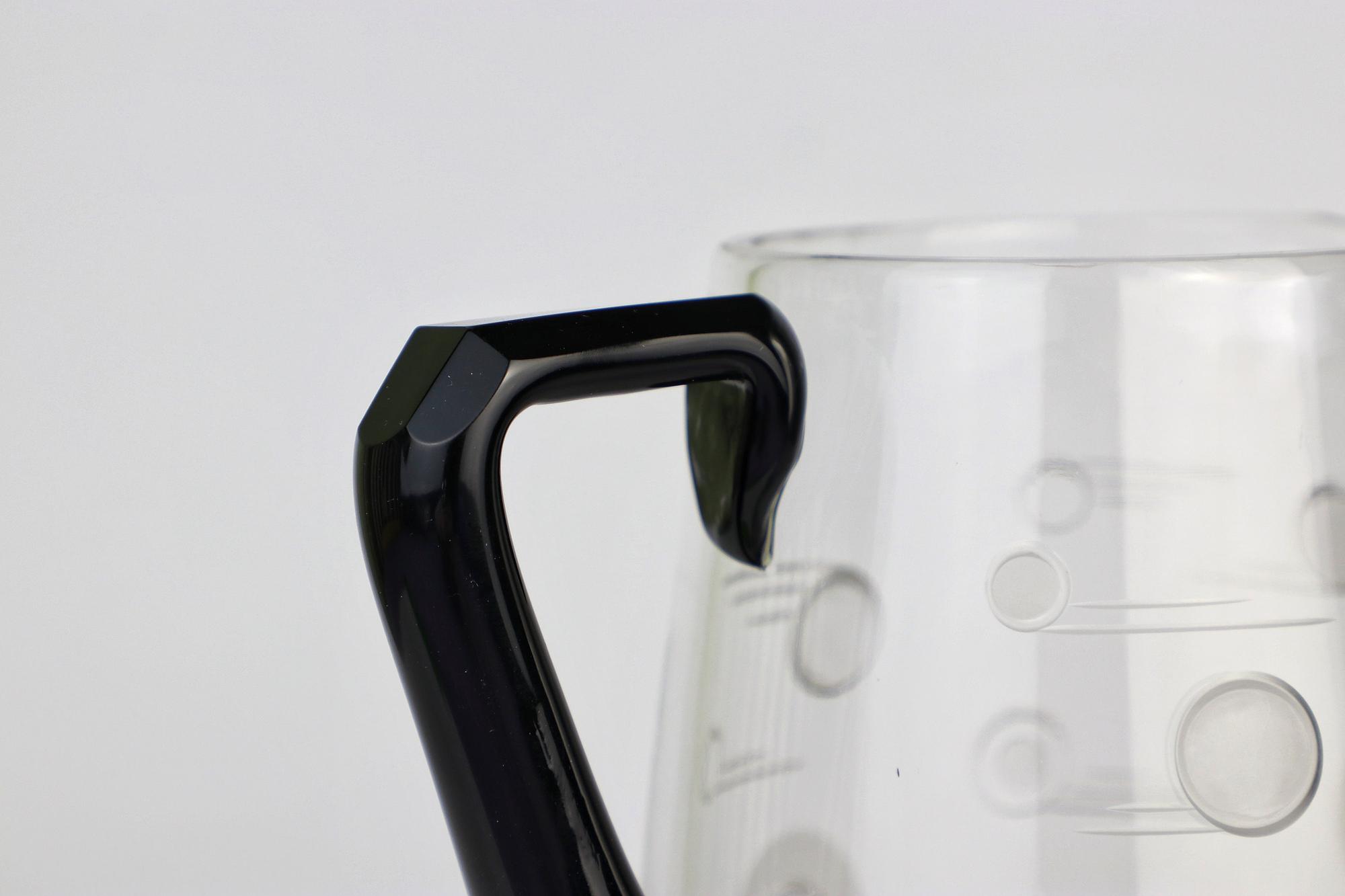 Art Deco Karaffe Frankreich 1930er Schwarzes Glas 9